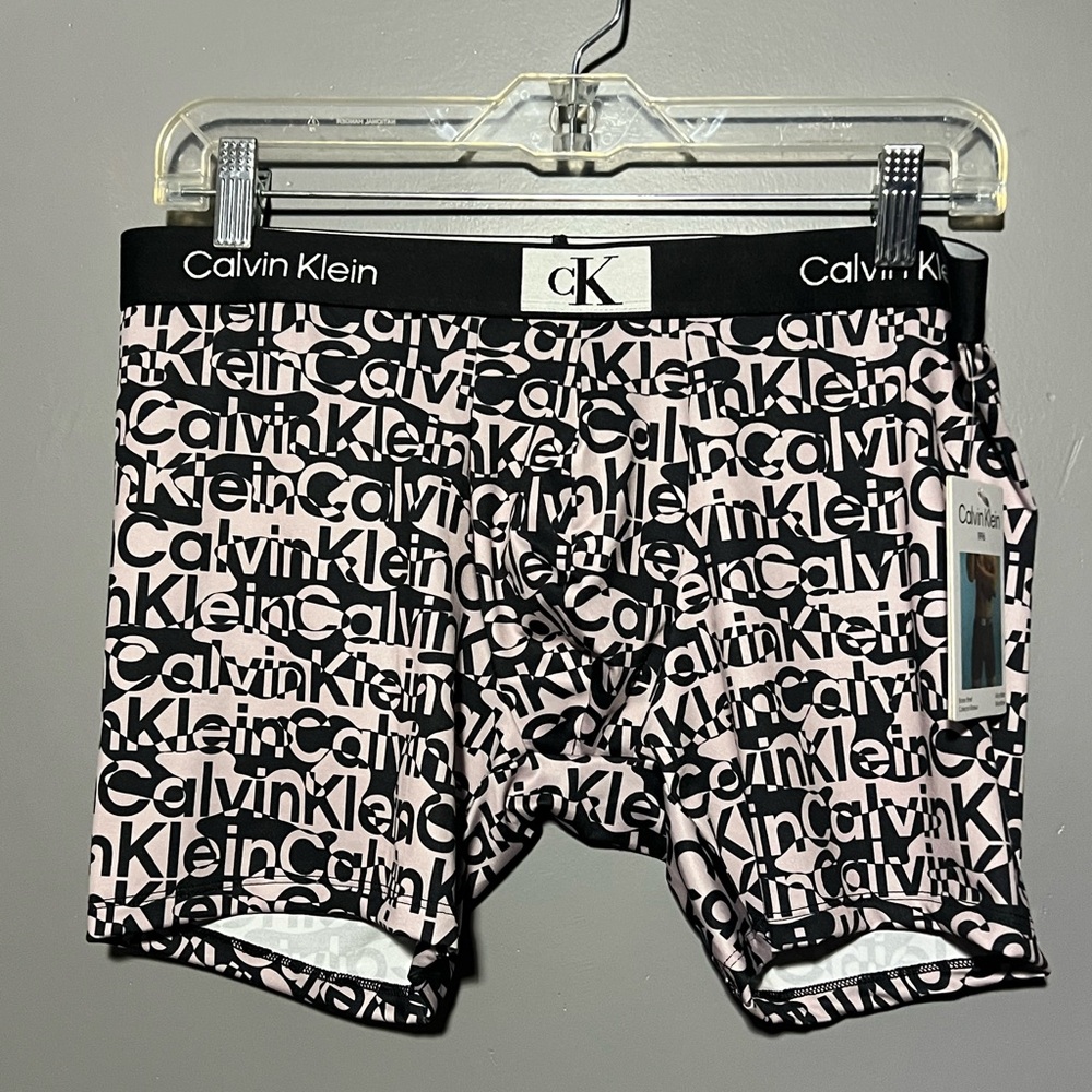 Calvin Klein Black and Beige Logo Boxer Briefs